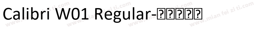 Calibri W01 Regular字体转换